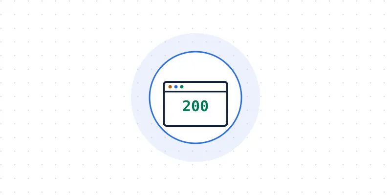 Browser HTTP status code illustration
