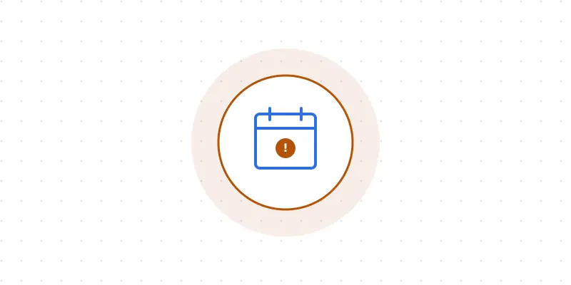 Domain expiry calendar and countdown illustration
